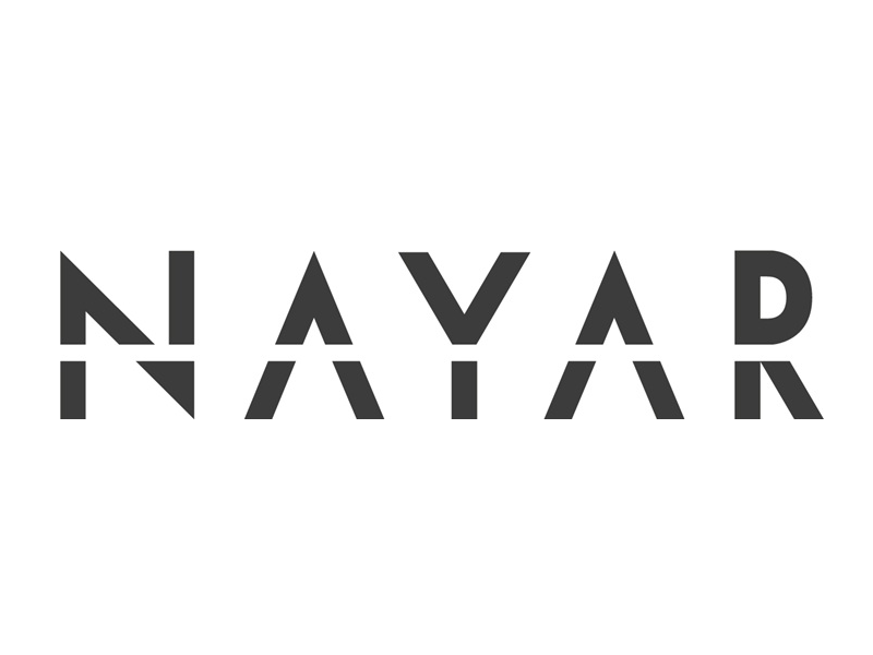 NAYAR logo with background